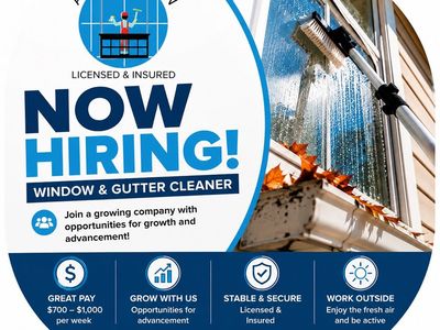 Hiring Window Cleaner