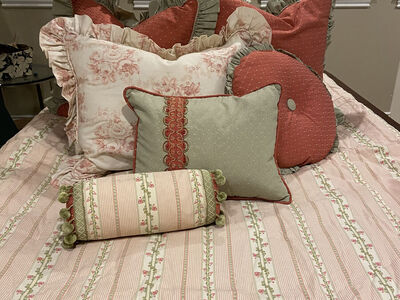 Custom High Quality Girls Twin Bedding Set- Calico Corner