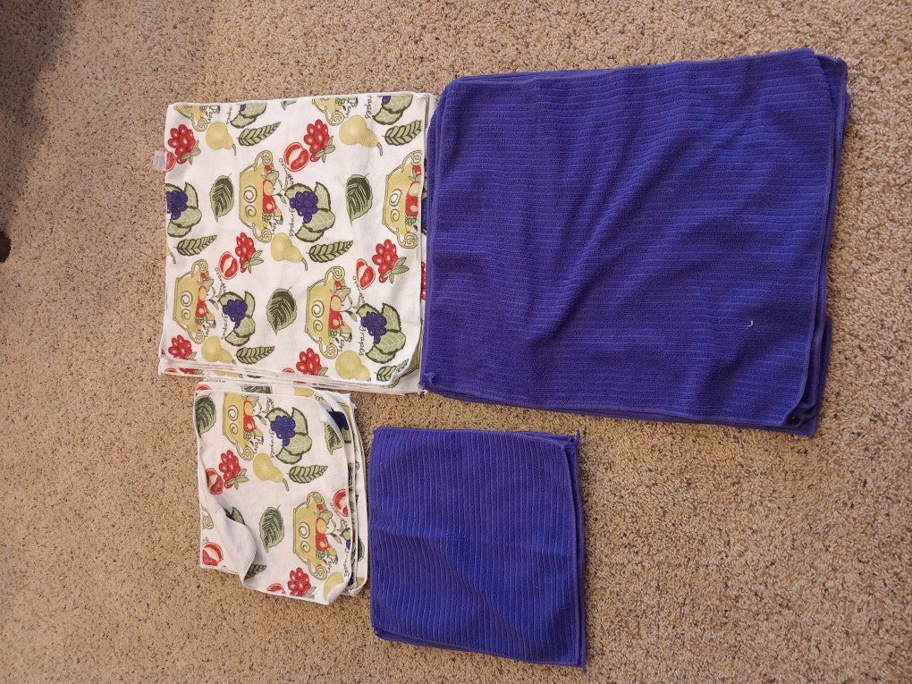 16 Dishtowels, Hand towels, Wash Cloths