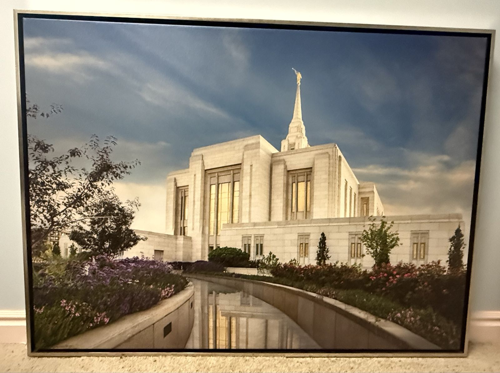 Beautiful Ogden Temple Canvas Artwork