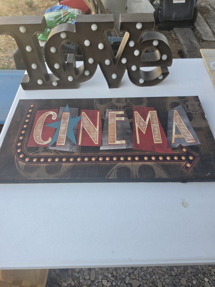 Movie Theater Wall Decor and wall decor - All together 