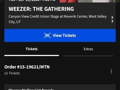 Weezer 9/15 Tickets