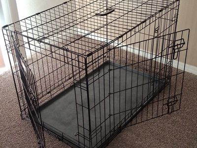 $20 X-Large Black Metal Dog Kennel