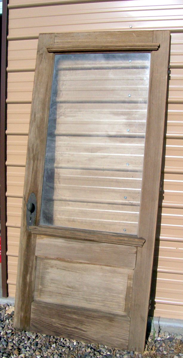 Antique Wood Entry Door & 3 Interior Doors READ ALL