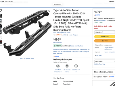 Side step running boards 4Runner