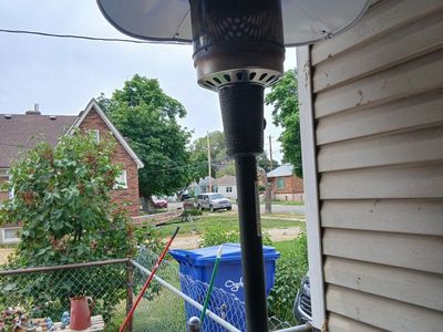 Patio heater with propane tank