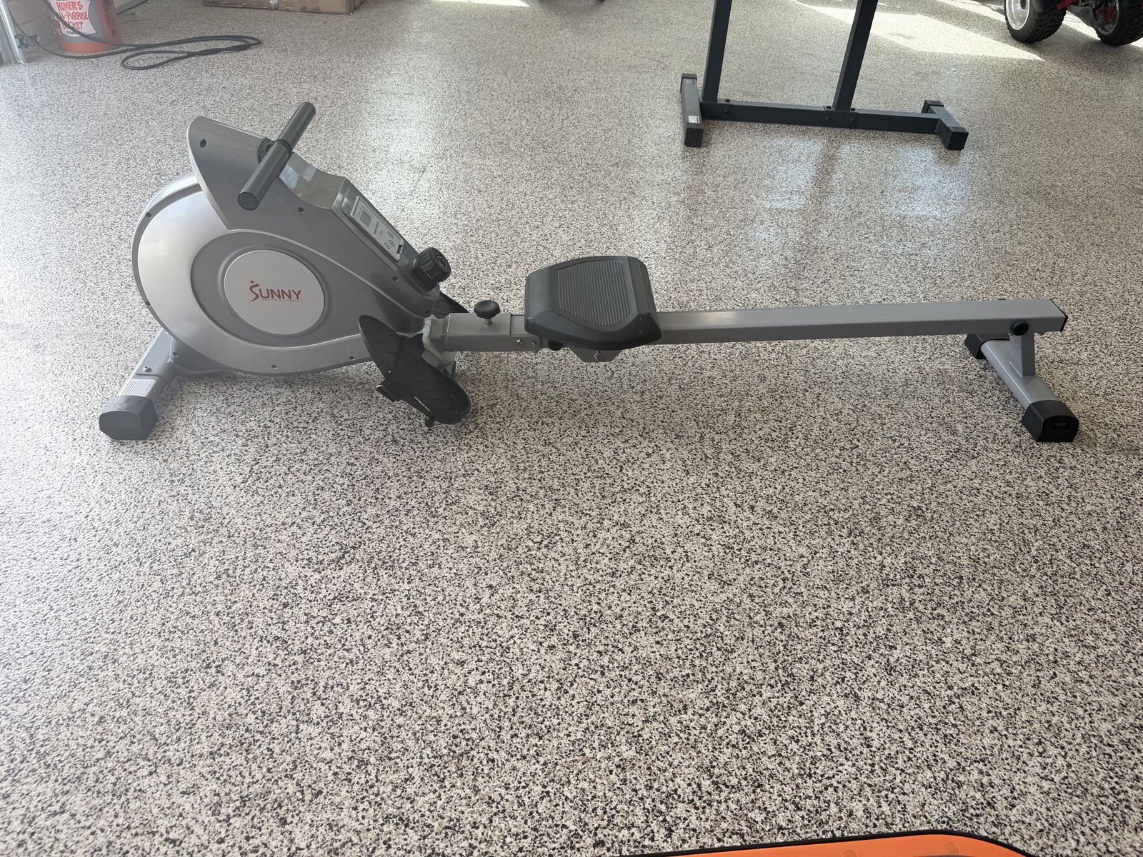 Sunny Health & Fitness Rowing Machine - Gray Used Exercise Equipment