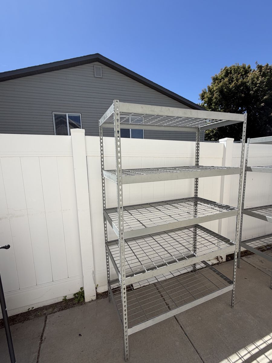 Heavy-Duty Metal 5-Tier Adjustable Shelving Unit - Garage/Storage Rack