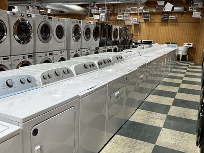 100+Washer & Dryers $295 bundle $550 2-Yr Warranty