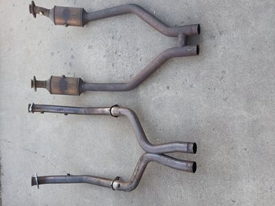 X-pipe (catless) and stock H-pipe