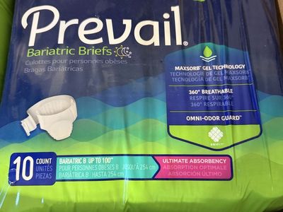 Adult diaper and absorbent size XL