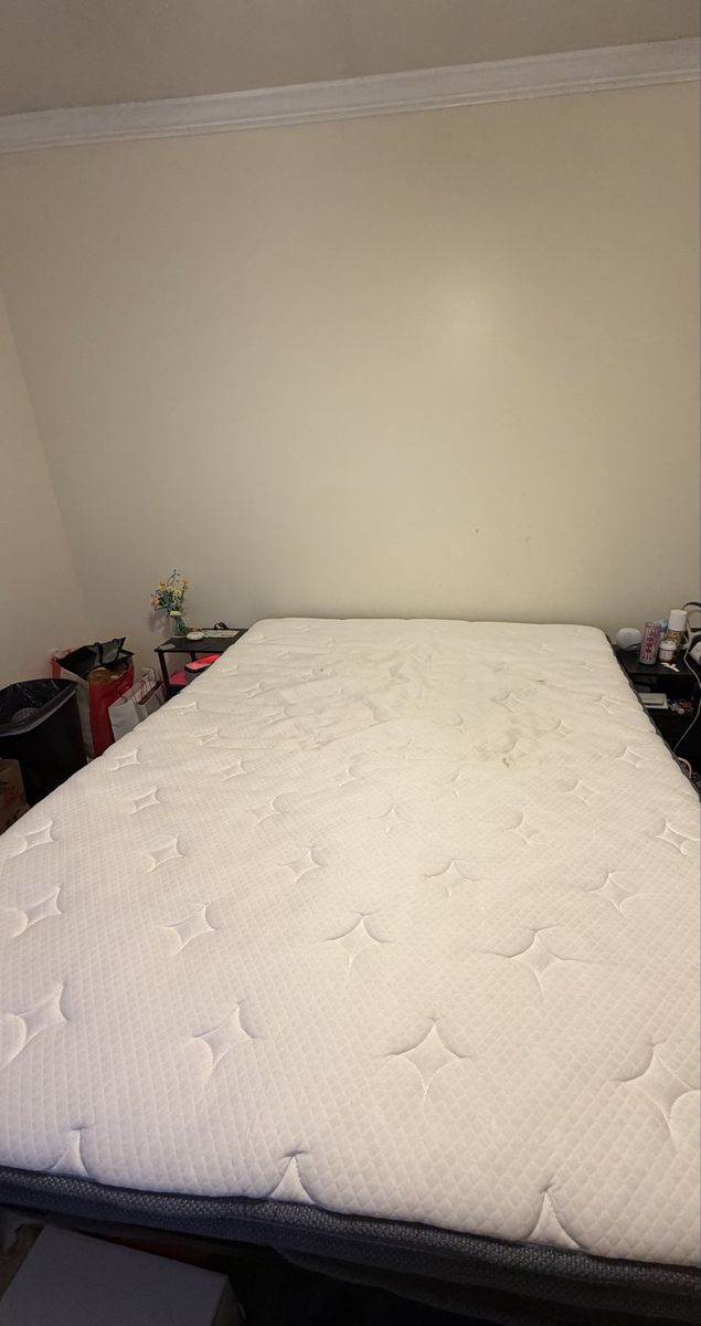 Queen mattress and bed frame