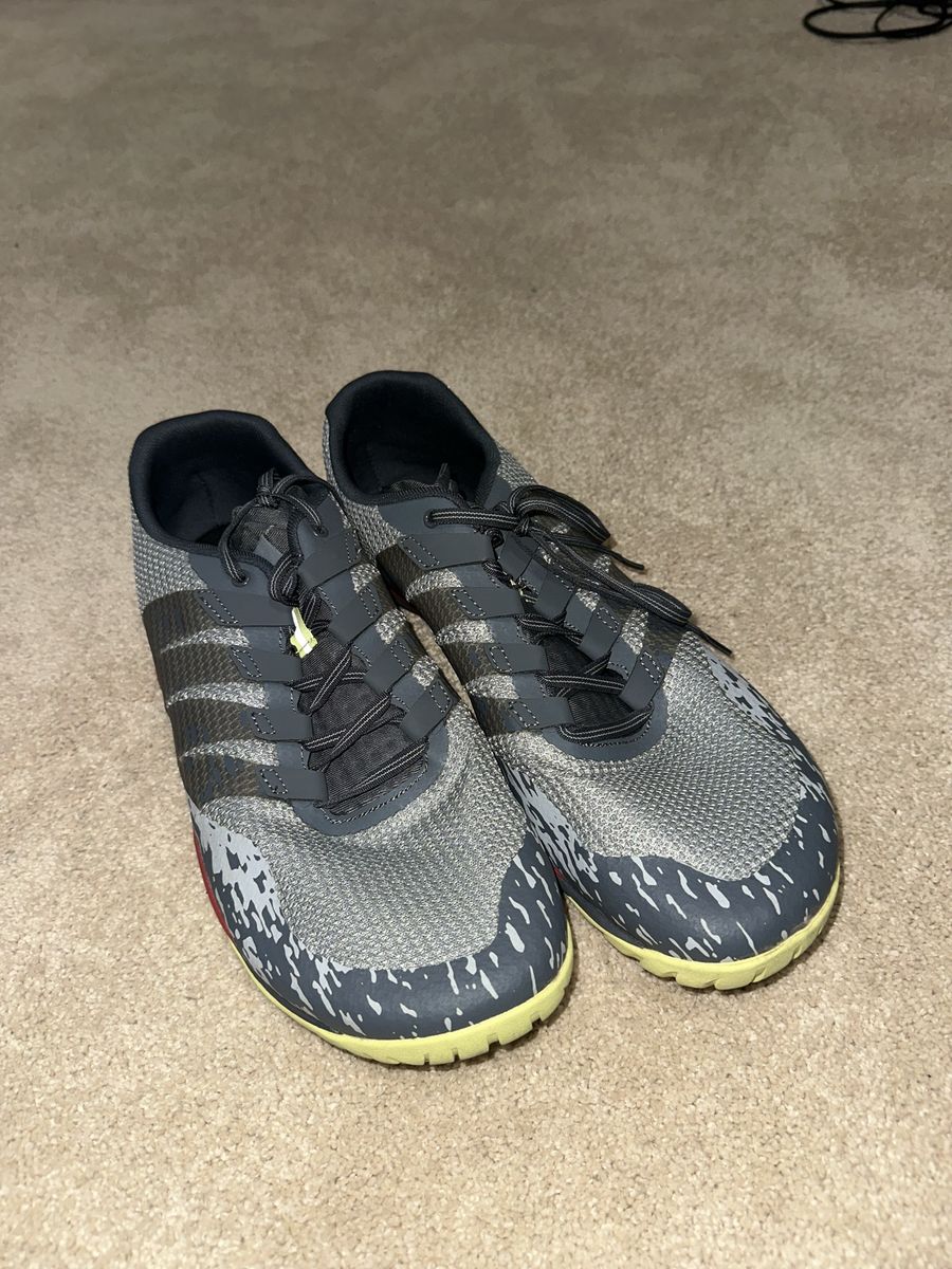 Merrell Trail Glove 3 Men's Size 13 Barefoot Running Shoes Gray Pattern Vibram Soles