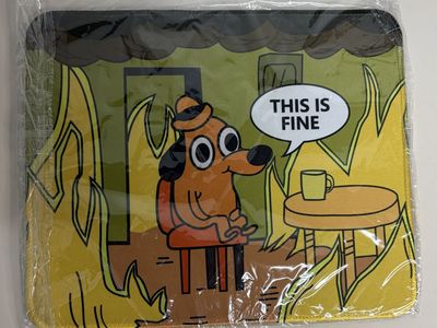“This Is Fine” Mouse Pad