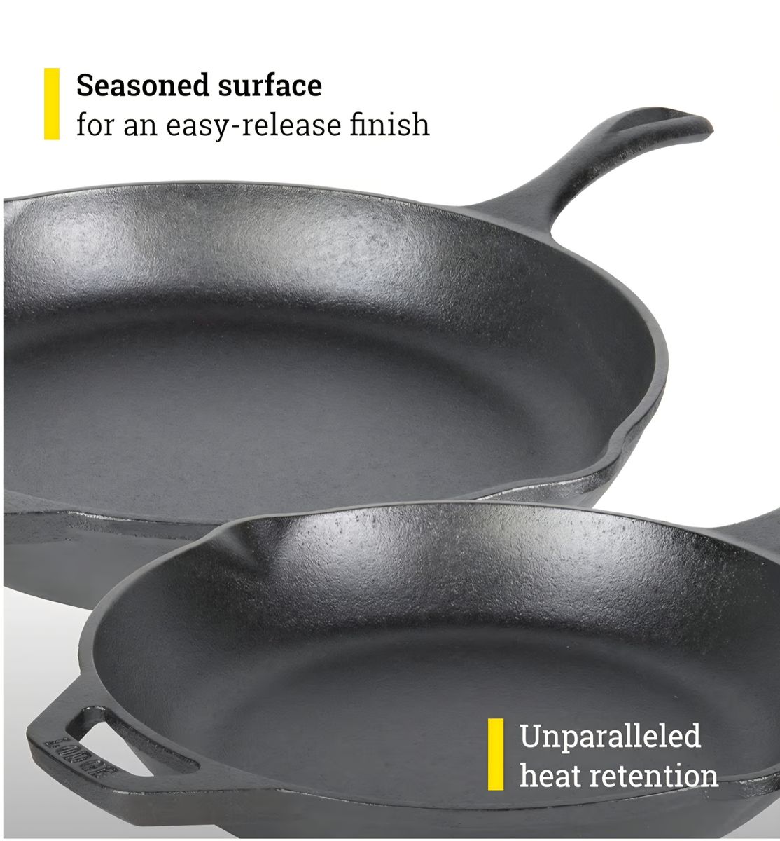 2 piece cast iron skillet