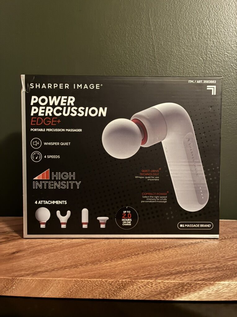 Sharper Image Power Percussion Edge+ Massage Gun