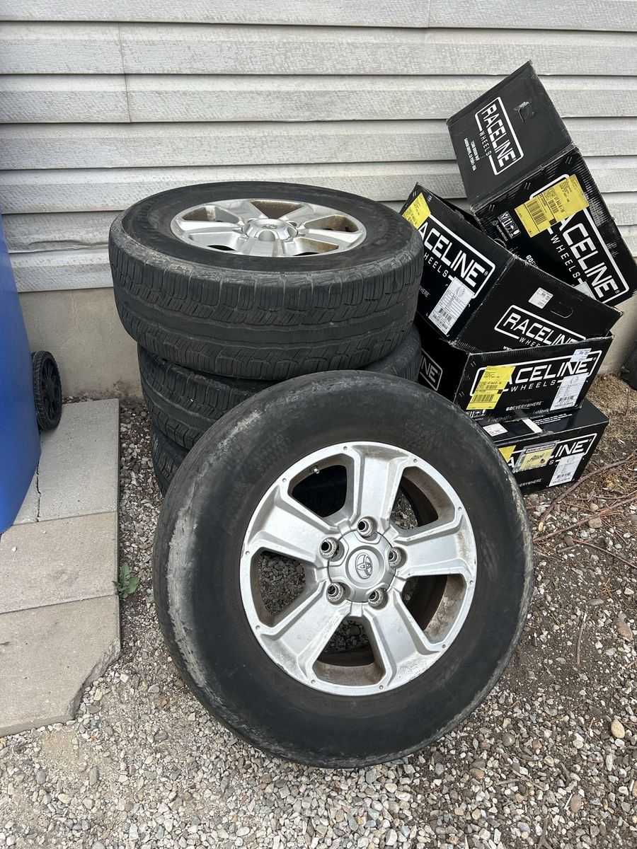 Toyota Factory Wheels and Tires Set - OEM Alloy Rims