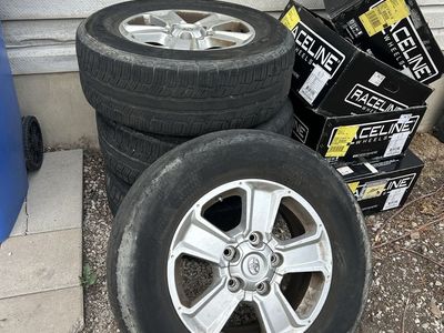 Toyota Factory Wheels and Tires Set - OEM Alloy Rims