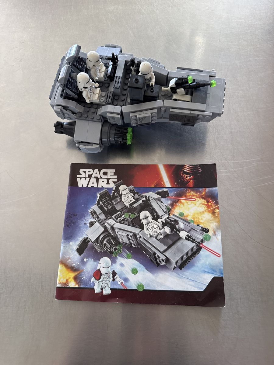 LEGO(like) Star Wars First Order Snowspeeder 75100 Building Set with Minifigures & Manual
