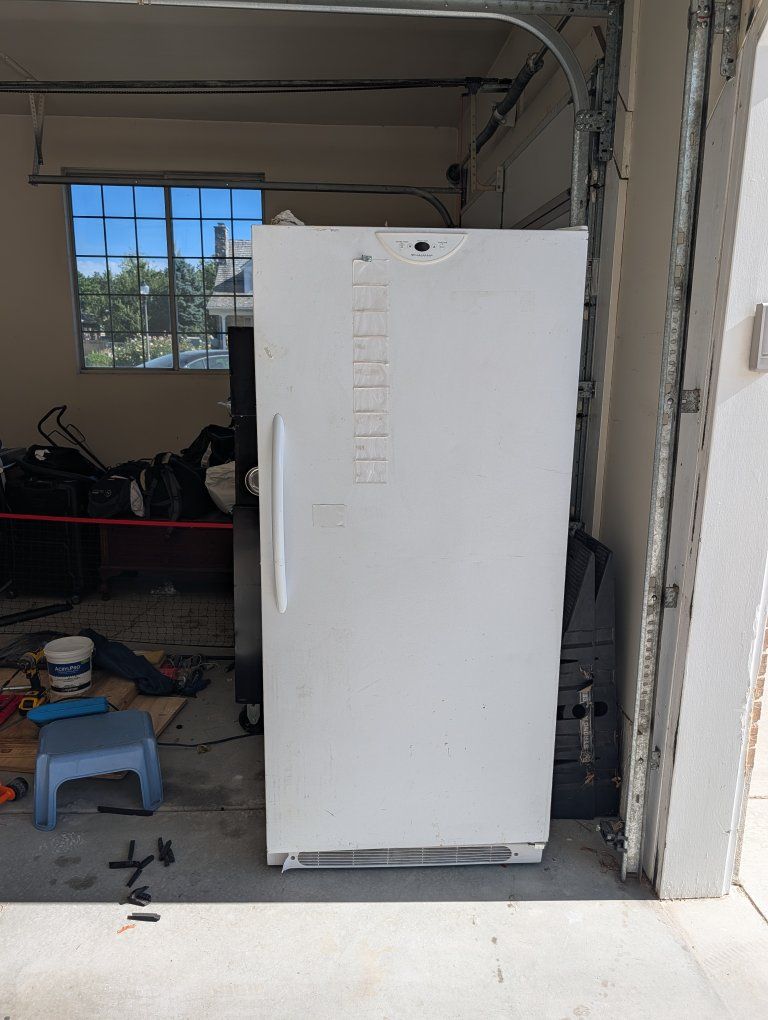 White Upright Freezer - Spacious Storage