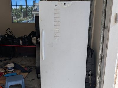 White Upright Freezer - Spacious Storage