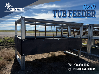 Heavy-Duty PTI Stock Yard 10x6 Tub Feeder