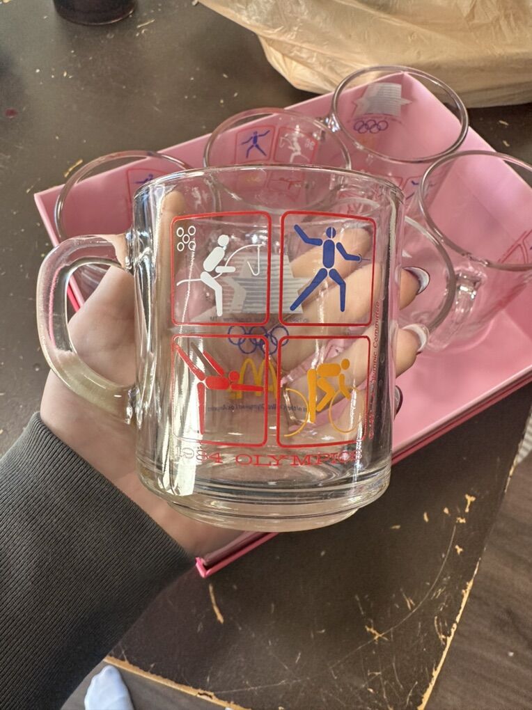 Vintage 1984 McDonalds Olympic Mugs