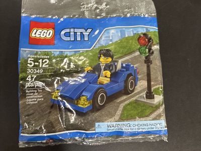 LEGO City 30349 Sports Car 47-Piece Building Toy Set - Ages 5-12 New in Sealed Bag