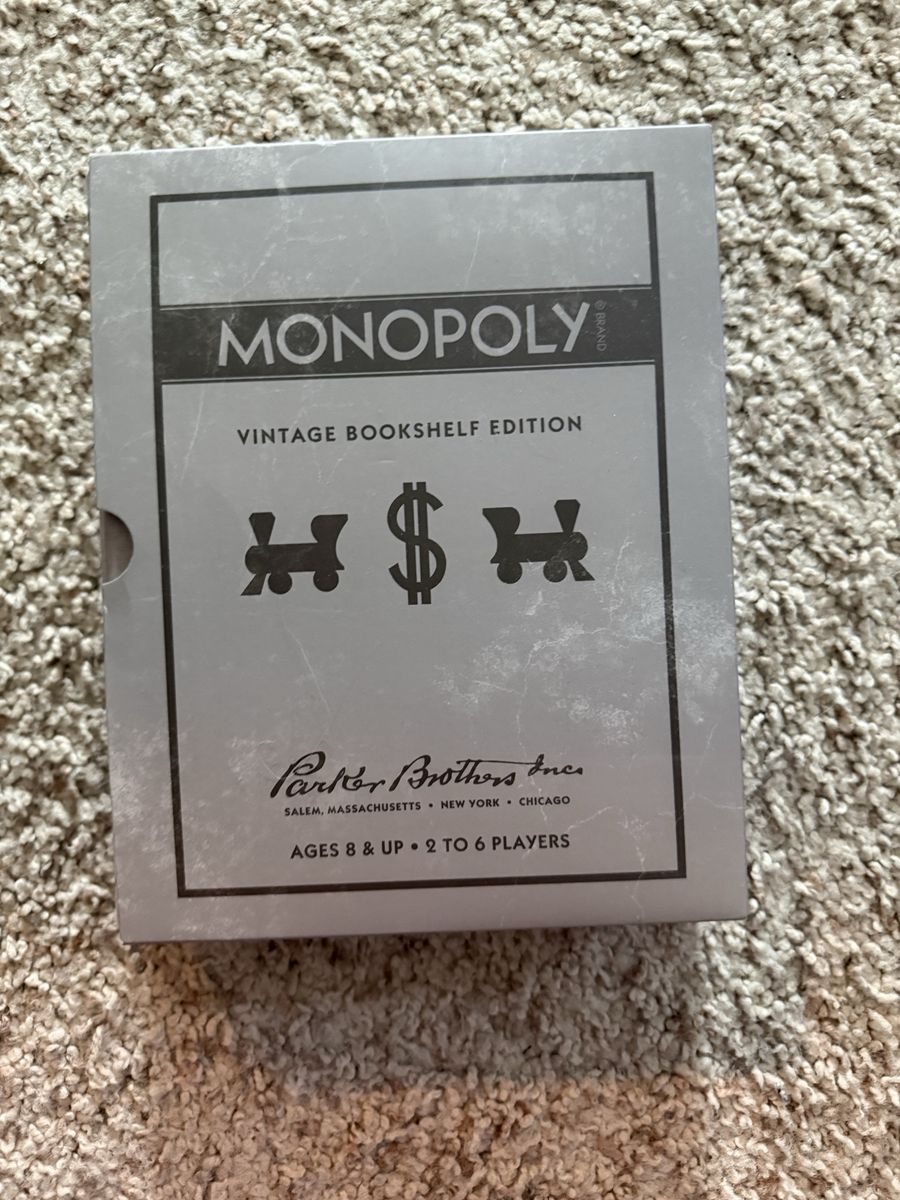 Monopoly Vintage Bookshelf Edition Board Game by Parker Brothers - Ages 8+