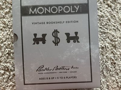 Monopoly Vintage Bookshelf Edition Board Game by Parker Brothers - Ages 8+