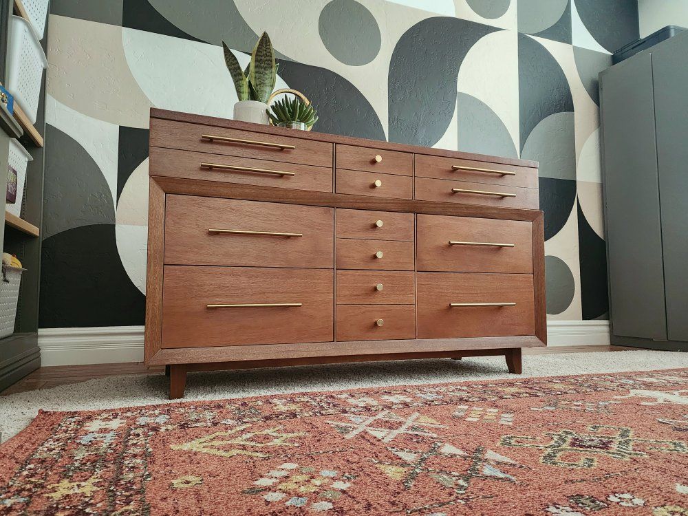 Stunning Walnut Authentic MCM Dresser