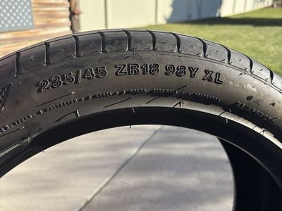 (2) 235/45 r18 tires for sale