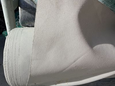 New. White Nylon Canvas 5'x 150 Yards Water& Flame