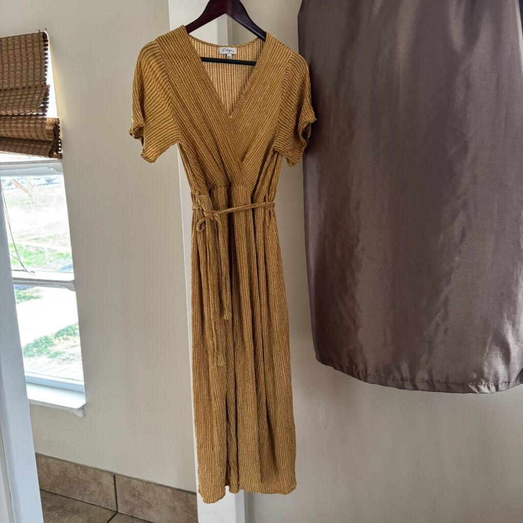 Polygram Mustard Yellow Nursing Friendly Dress