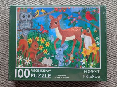 NEW! Forest Friends 100 Piece Puzzle