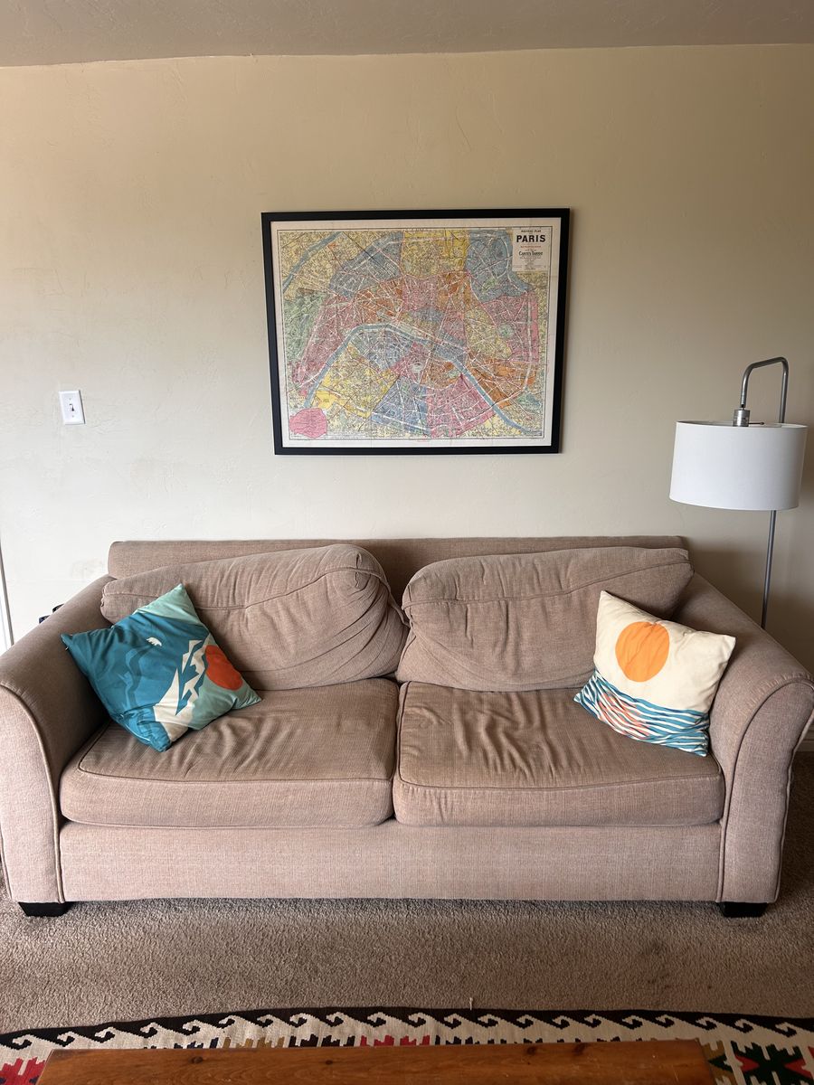 Comfy tan couch