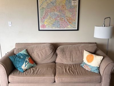 Comfy tan couch