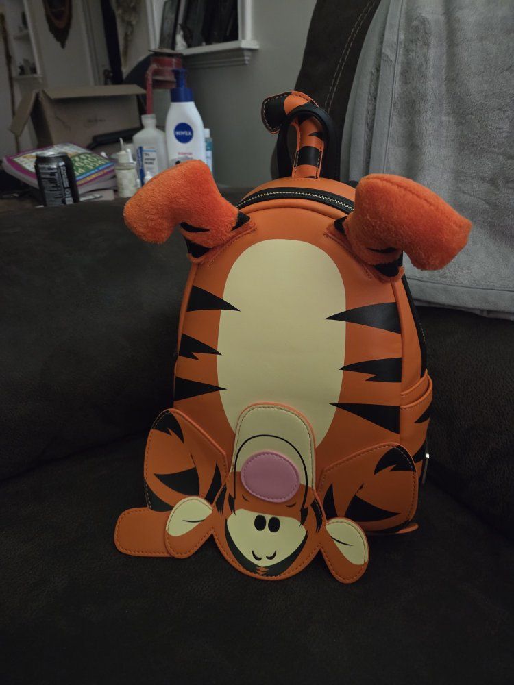 Disney Parks Loungefly Tigger Mini Backpack Winnie the Pooh Faux Leather New with Tags