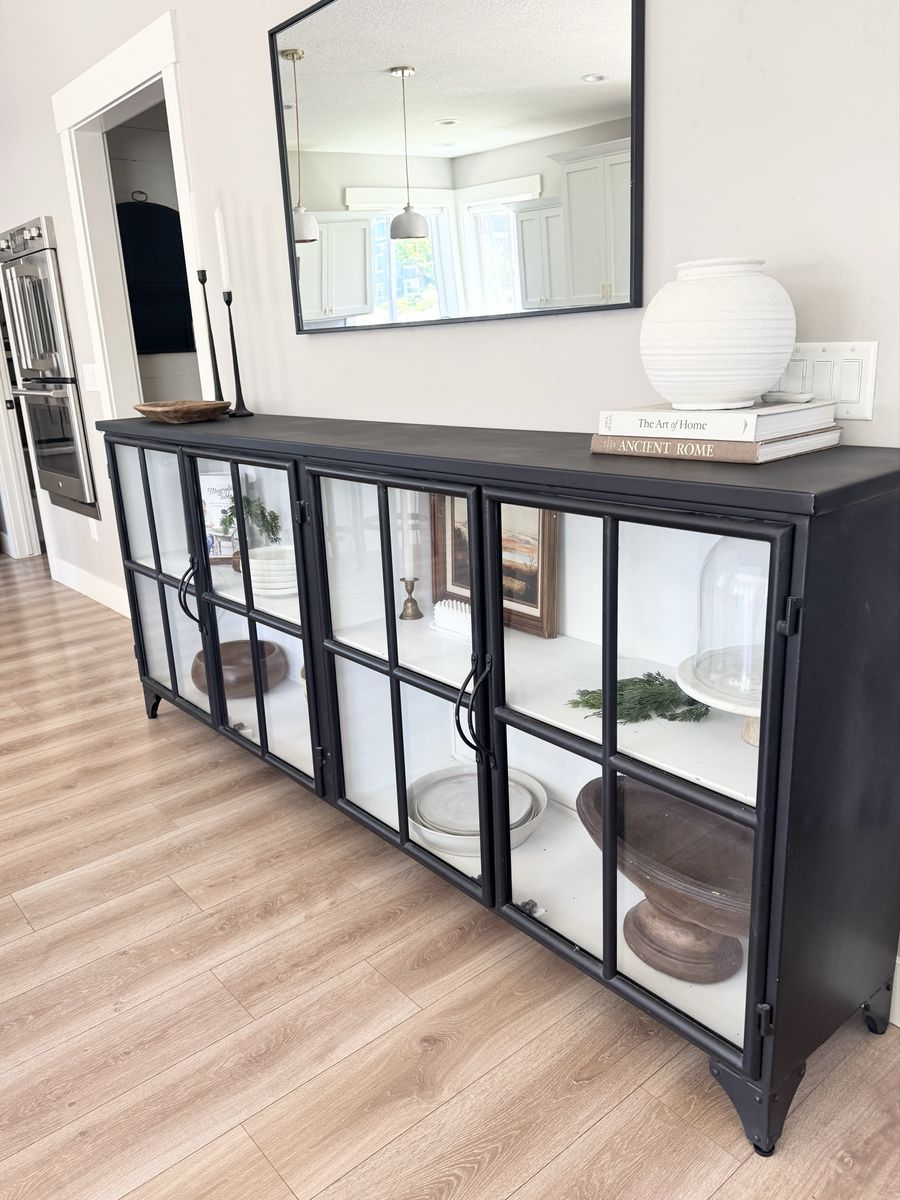 GORGEOUS | High End | Modern | Minimalist | Contemporary | Industrial | Metal | Sideboard | Cabinet | Hutch | Console