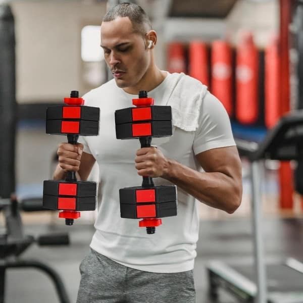 Adjustable Barbell/Dumbell Set