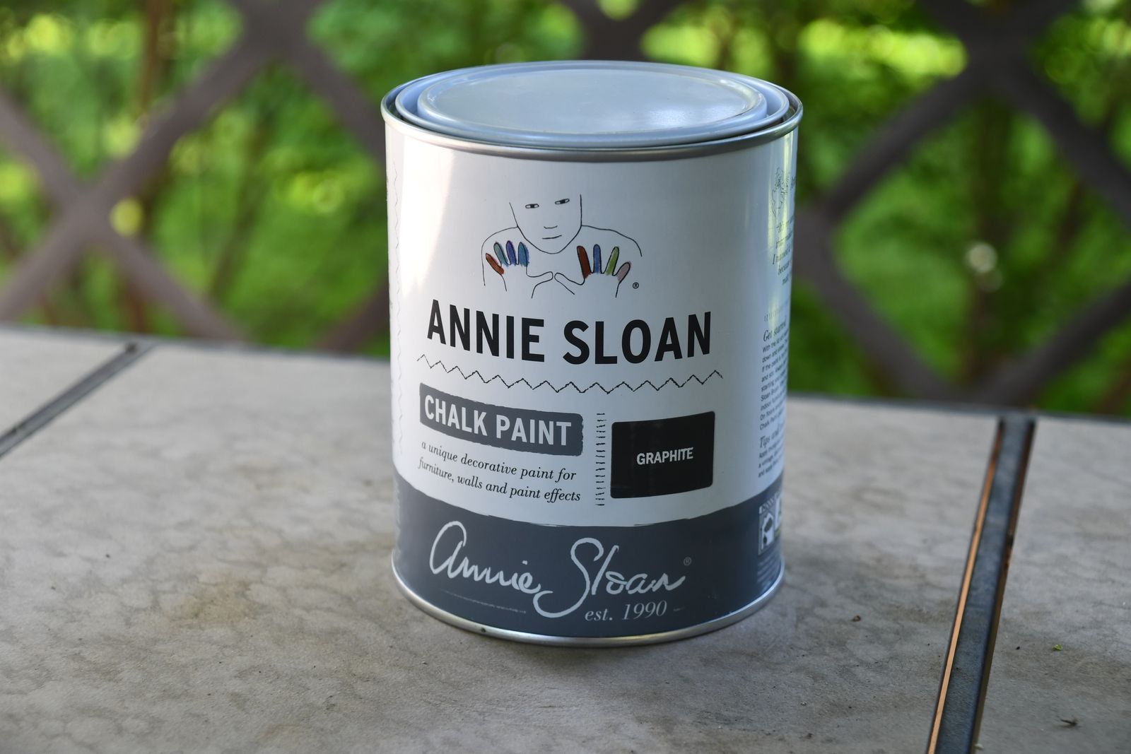 NEW ANNIE SLOAN CHALK PAINT ~ GRAPHITE ~ 1 LITER (33.8 oz) ~ MATT FINISH ~ WATER BASED