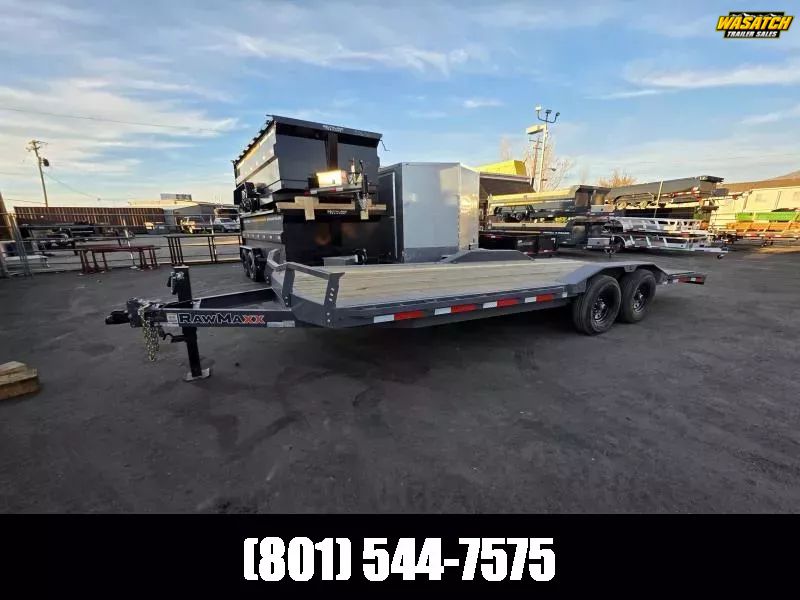 2026 RawMaxx 8.5X22 ECX Car Hauler Flatdeck Equipm