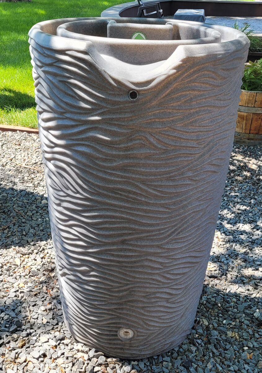 GOOD IDEAS 50 GALLON RAINBARREL /GRAY
