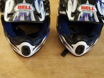 2 Vintage bell helmets