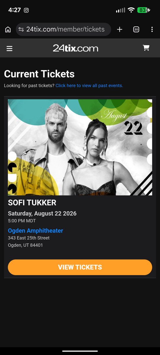Two tickets for Sofi Tukker on 8/22