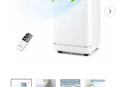Portable Air Conditioner w/Remote 8000 BTU 300sq.f