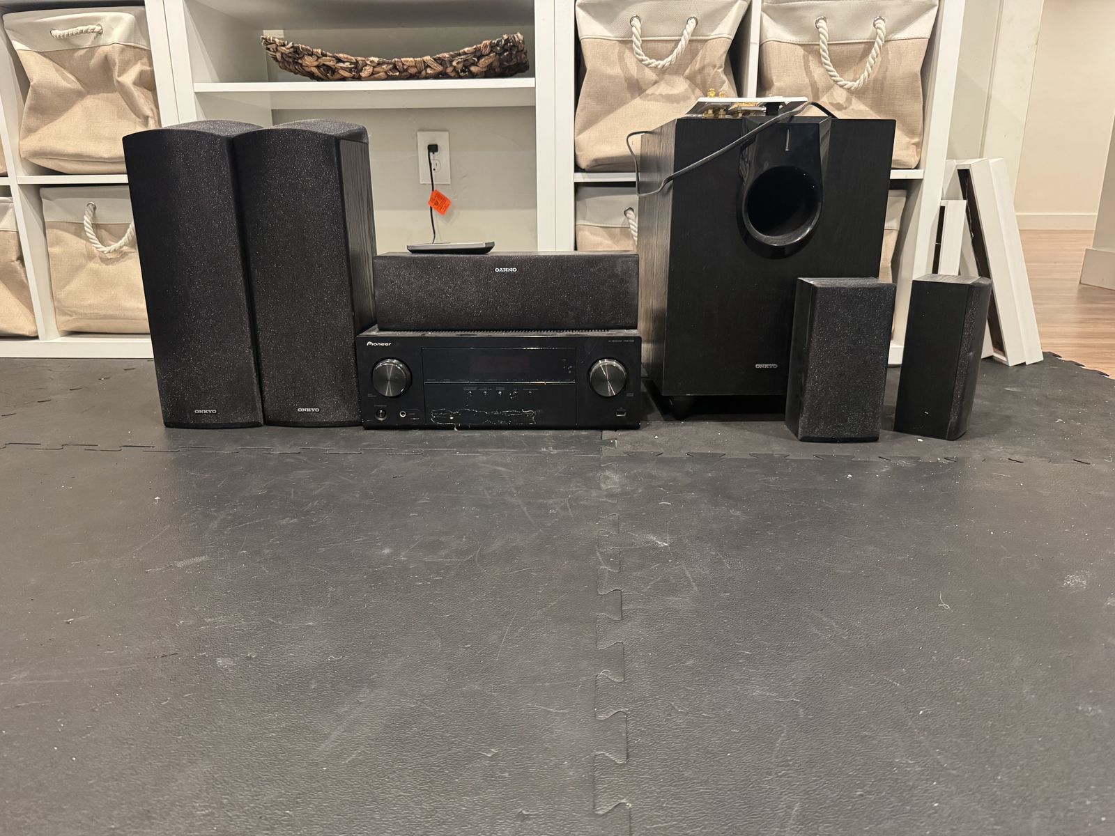 Onkyo 5.1 Home Theater Speaker System with Pioneer AV Receiver