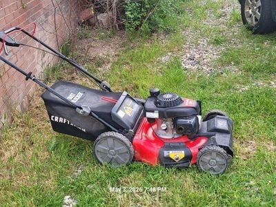 Troy bilt self propelled lawn mower.