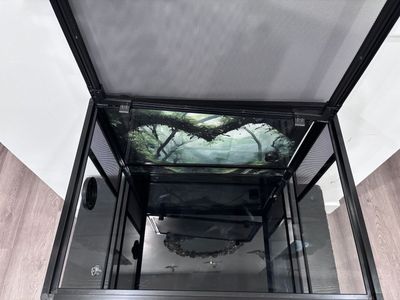 Repti Zoo 34-Gallon Glass Terrarium Bundle with Hides & Decor
