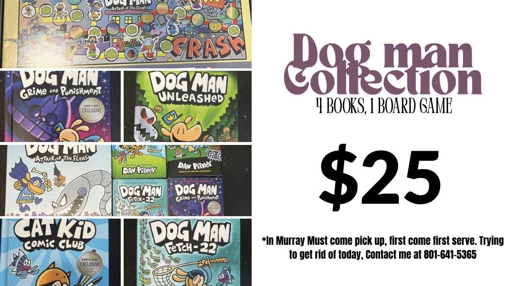 Dog Man Collection: 4 Books & Crash Board Game - Dav Pilkey, Barnes & Noble Exclusive Editions